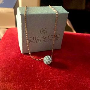 Touchstone March birthstone necklace